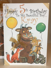 Load image into Gallery viewer, The Gruffalo with Balloons Card
