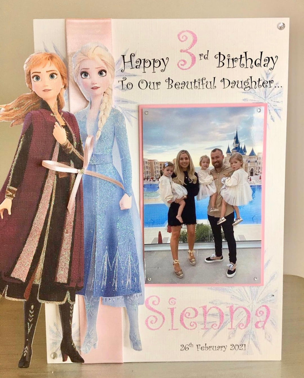Frozen Pop Up Luxury Photo Card