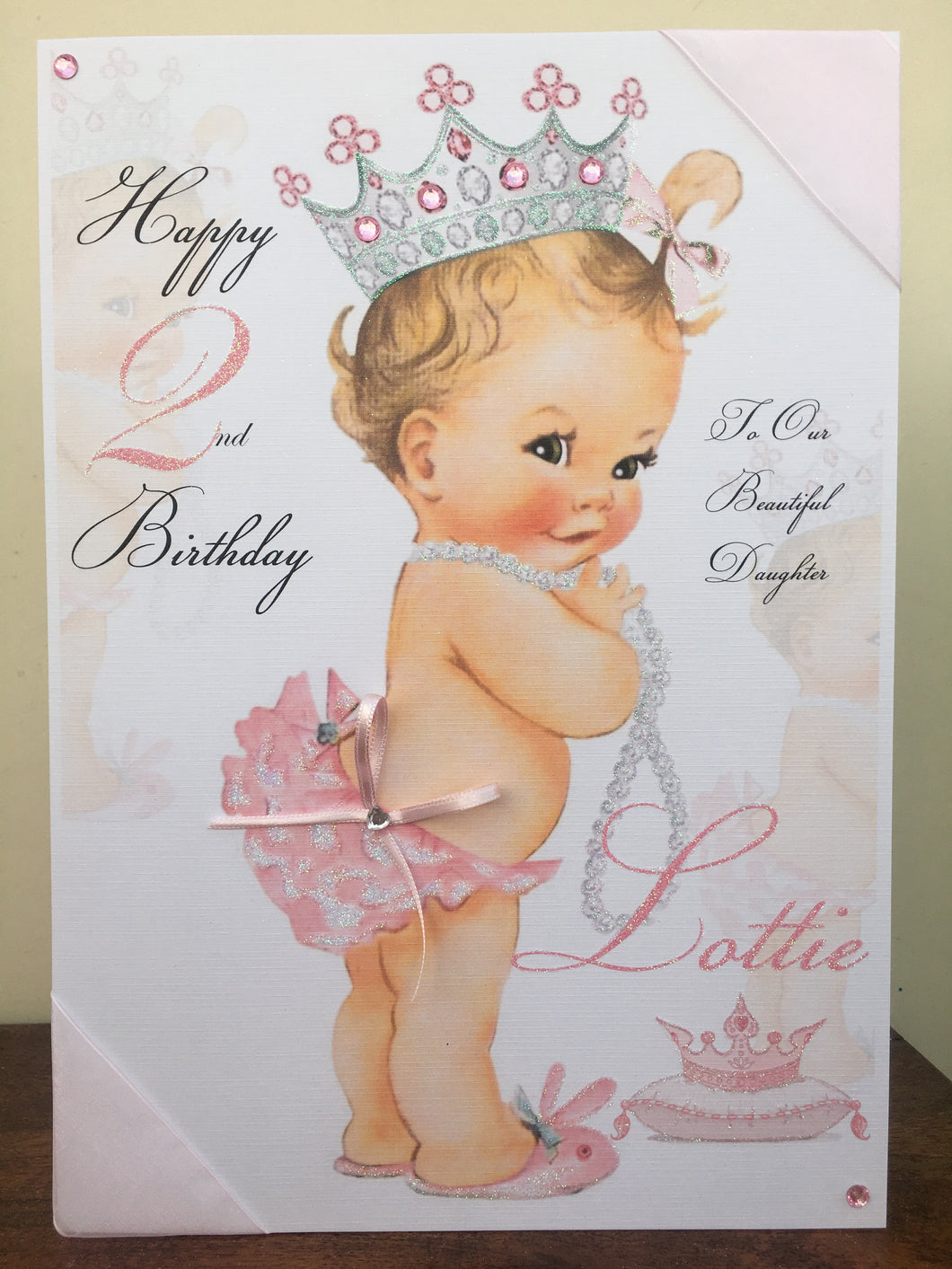 Baby Princess with Crown Card