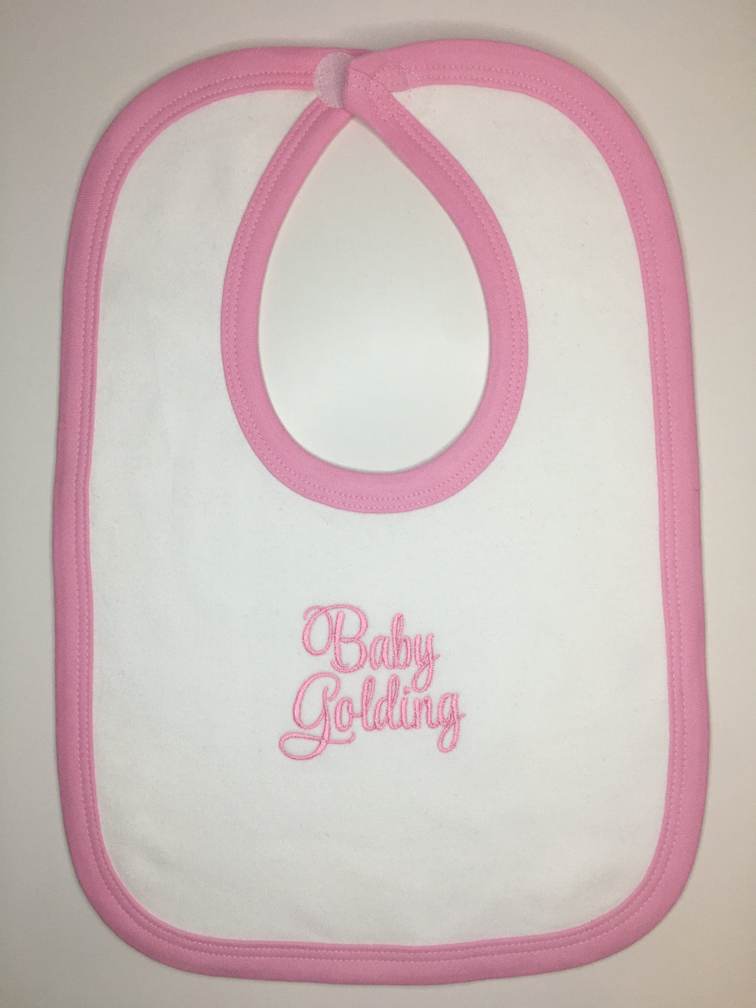 Pink Personalised Bib