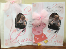 Load image into Gallery viewer, Ribbon &amp; Bow Peppa Pig Pop Up Card
