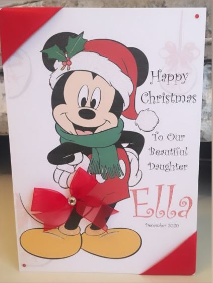 Micky Mouse Christmas Card