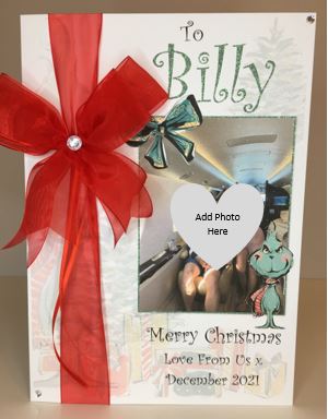 Christmas - Ribbon & Bow The Grinch Photo Card